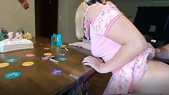 Daughter celebrates 18th birthday by fucking her stepfather
